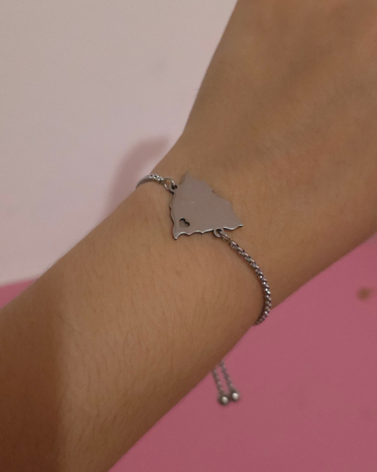 Pulsera Amor Patrio Plateado