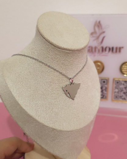 Collar Mi patria Plateado (GBR-NEC-LAK-PLA)