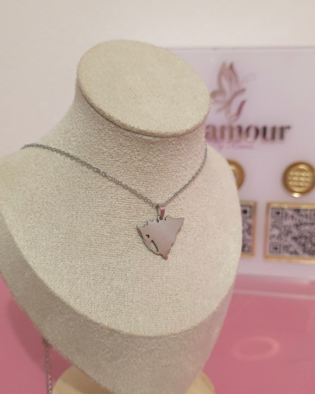 Collar Mi patria Plateado (GBR-NEC-LAK-PLA)