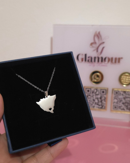 Collar Amor Patrio Plateado (GBR-NEC-MAP-PLA)