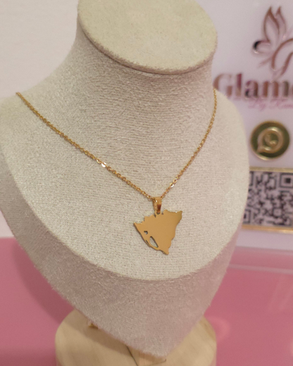 Collar Mi patria dorado (GBR-NEC-MAP-DOR)