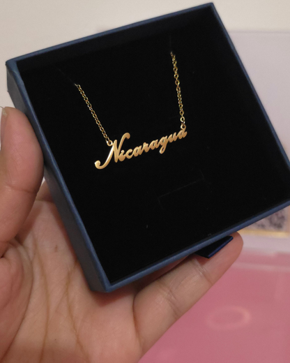 Collar Nicaragua Nicaraguita (GBR-NEC-NIC-DORADO)