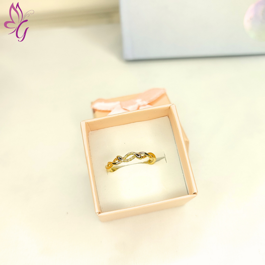 Anillo en acero inoxidable diseño de serpiente e infinito (GBR-STAS-M309-01G)