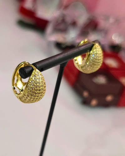 Arete Hoop Dorado- Nice Gold (GBR-EJEW-Q785-07G)