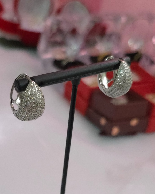 Arete Hoop Plateado - Nice (GBR-EJEW-Q785-07P)